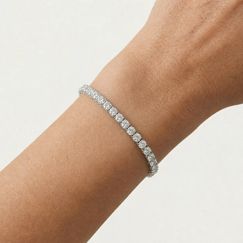 Diamantový Tenisový Náramek 3,5 mm Z Bílého Zlata