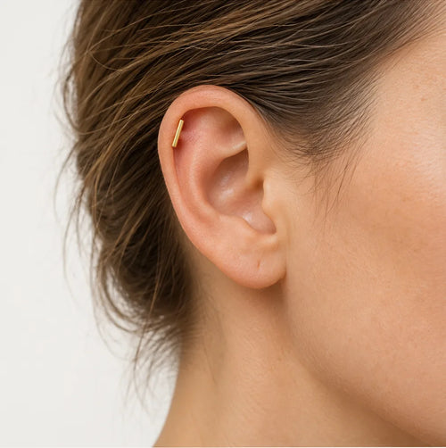 Piercing Tyčinka ze Žlutého 14K Zlata
