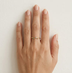 Anillo deleite de piedra preciosa