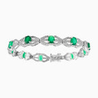 Oval jade bracelet