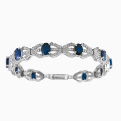 Oval sapphire bracelet