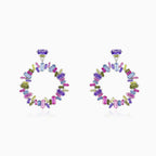 Round multicolor earrings