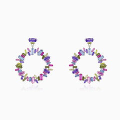 Round multicolor earrings