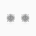 Square snowflake earrings