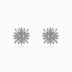 Square snowflake earrings