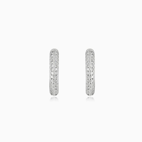 Two cubic zirconia lines earrings