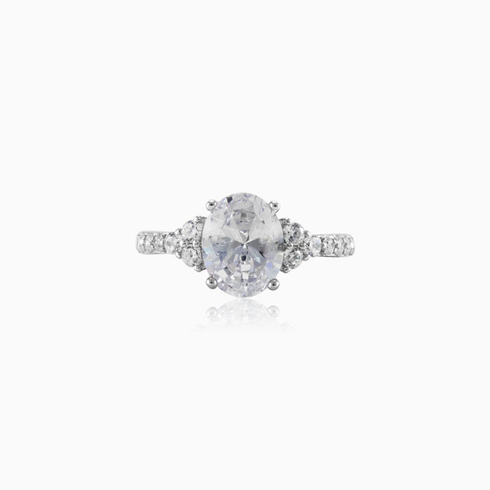Royal silver ring