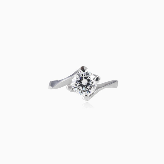 High silver solitaire
