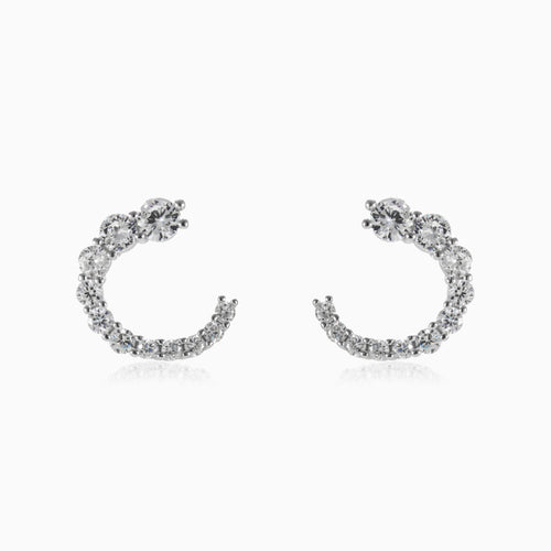 Semi circle earrings