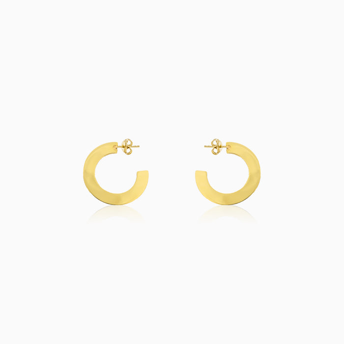 J-Hoop Gold-Ohrringe