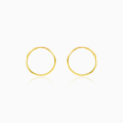 Classic gold hoops