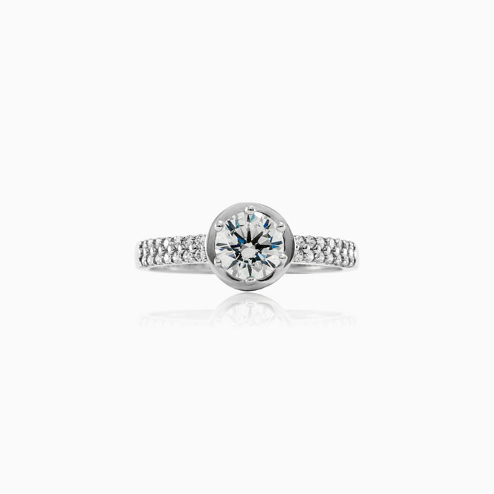 Anillo de oro blanco Fantasía
