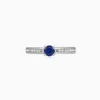 Blue sapphire engagement ring