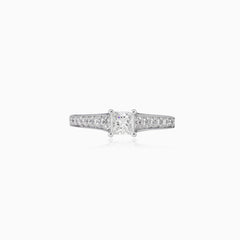 Princess diamond engagement ring