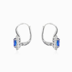 Tanzanite and diamond earrings