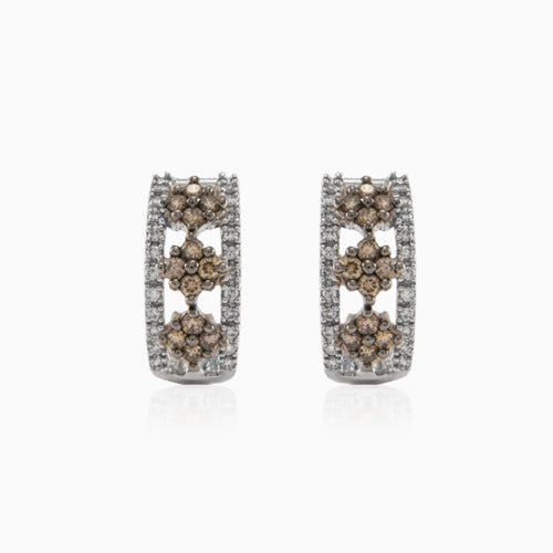 Champagne diamond earrings