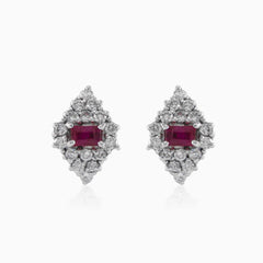Luxury ruby earrings