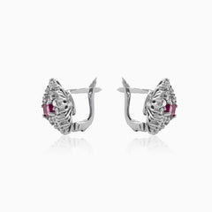 Luxury ruby earrings