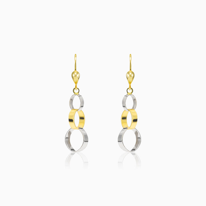 Chain dangling earrings