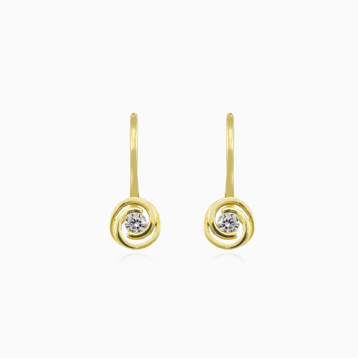Boucles d’oreilles en spirale en or