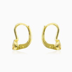 Spiral gold earrings