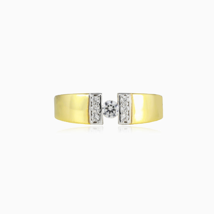 Glänzender Spannring aus Gold