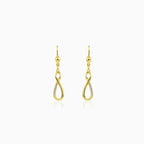 Infinity gold earrings