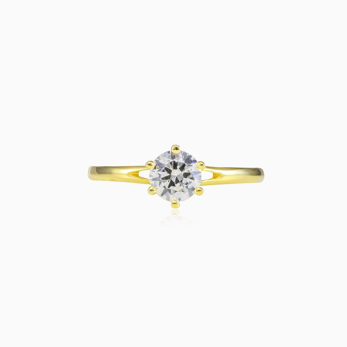Anillo de oro con seis garras