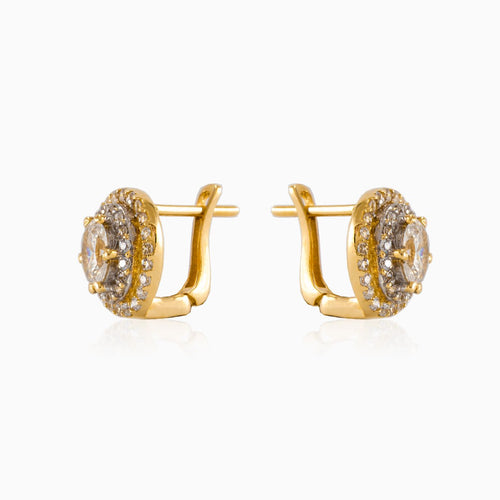 Yellow royal earrings