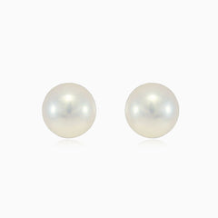 Pecičkové náušnice s bílými perlami