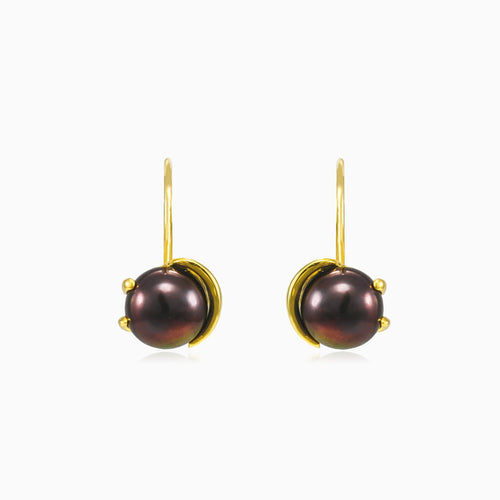 Unique Black Pearl Earrings