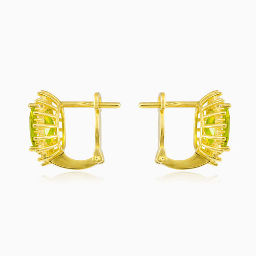Royal oval zultanite gold earrings