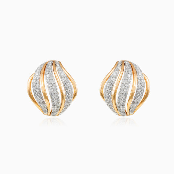 Boucles d’oreilles diamant fantaisie
