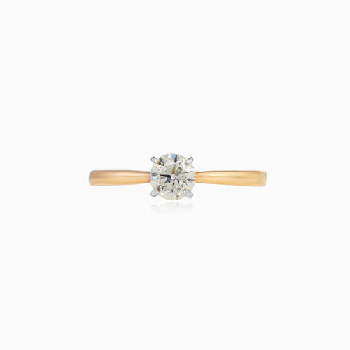 Klasický prsten s 4-krapnovým diamantem Solitaire