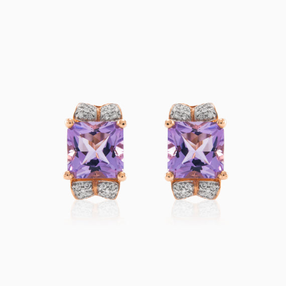 Königliche Amethyst-Ohrringe