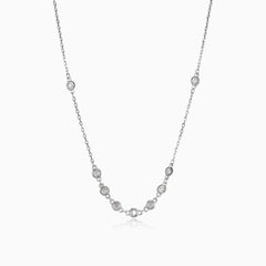 Statement Halskette mit Zirkonia