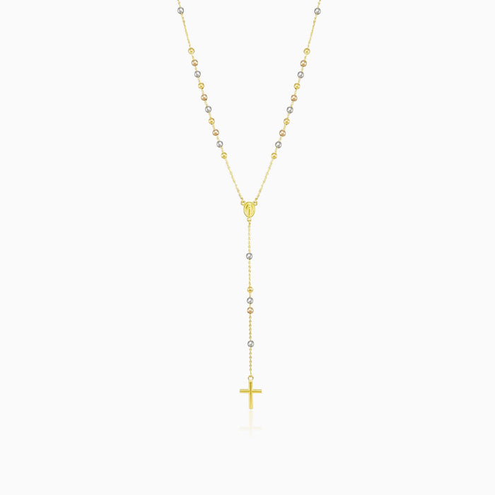 Tricolor gold rosary