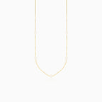 Five pearls gold necklace