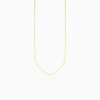One pearl gold necklace