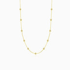 Minimalistic gold cubic zirconia necklace