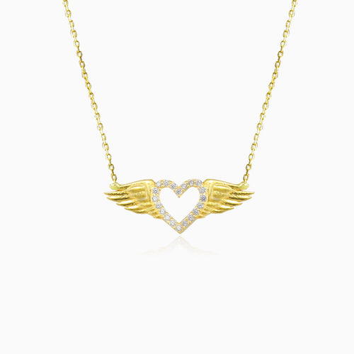 Flying heart necklace