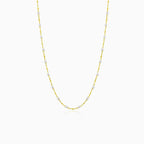 Minimalistický zlatý perlový náhrdelník