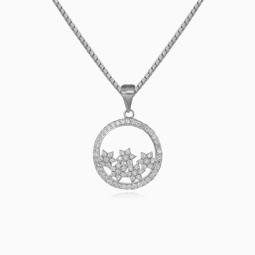 Stars in a circle pendant