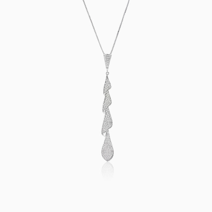 Silver long pendant