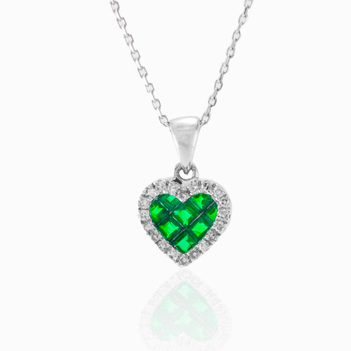 "Emerald heart" pendant