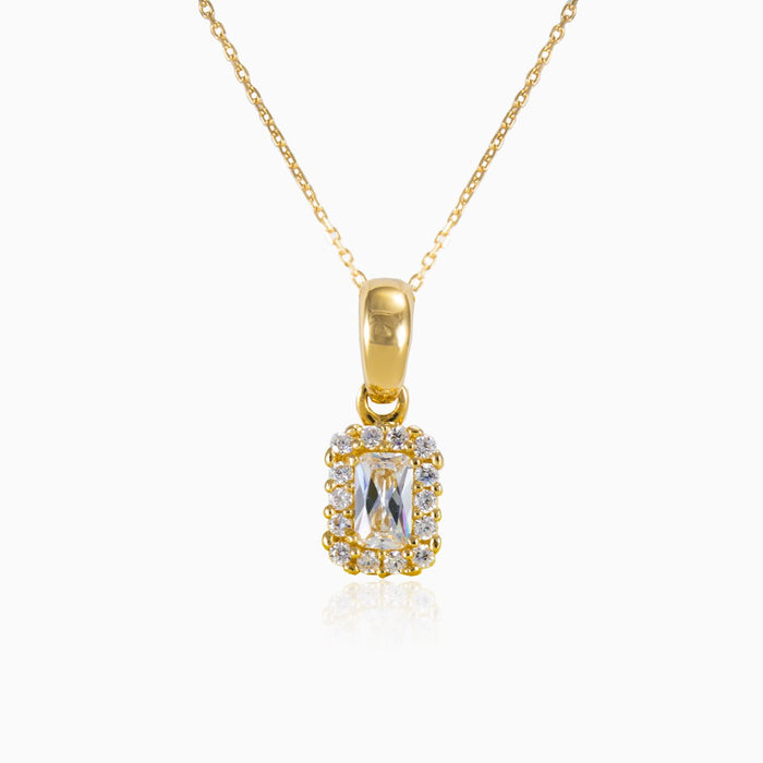 Pendentif halo rectangulaire
