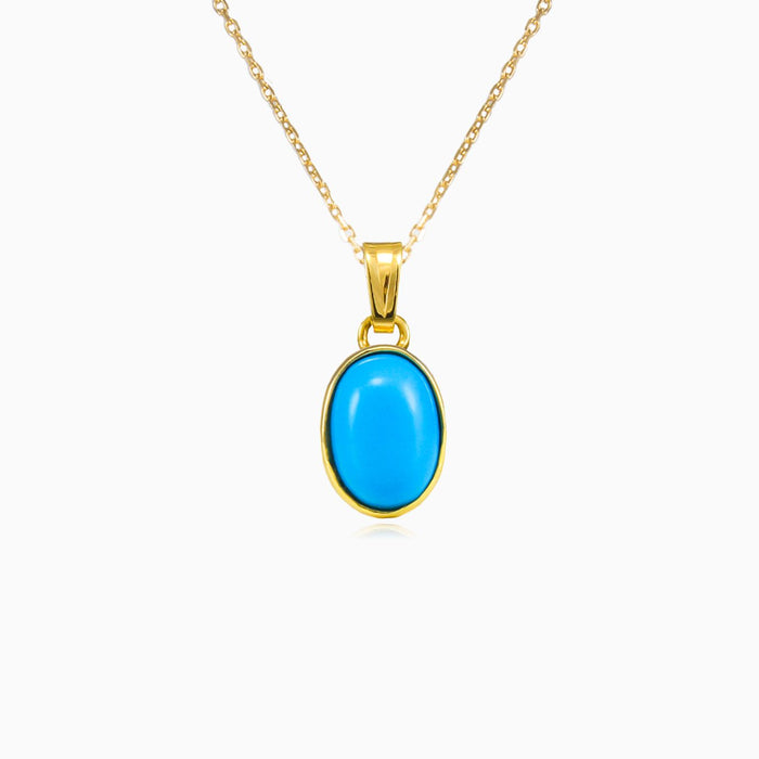 Colgante simple de turquesa