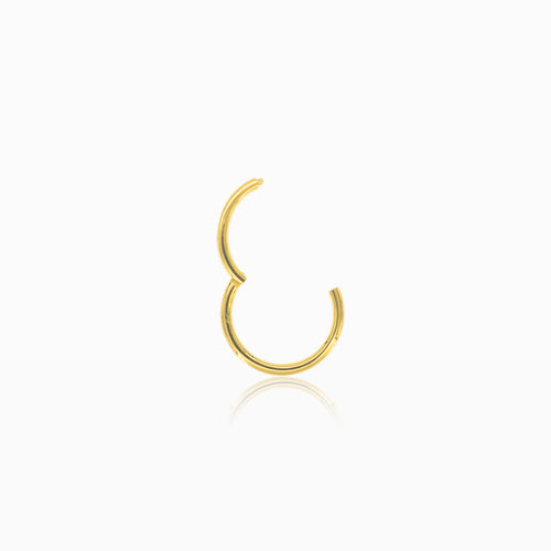 Clipper hoop gold piercing