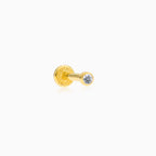 One zicron gold piercing