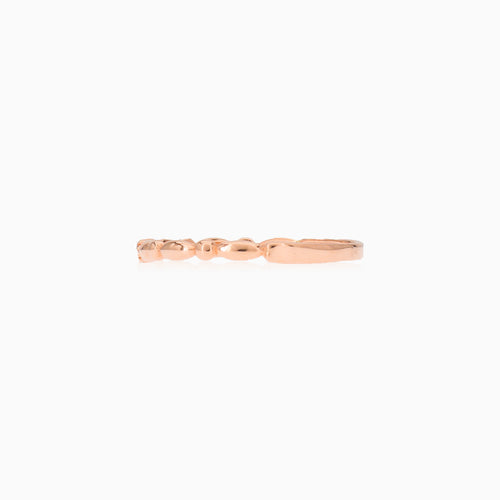 Zirkonový prsten z růžového zlata